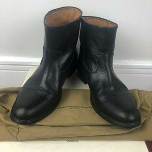 Golden Goose Black Leather Ankle Boots Size 9